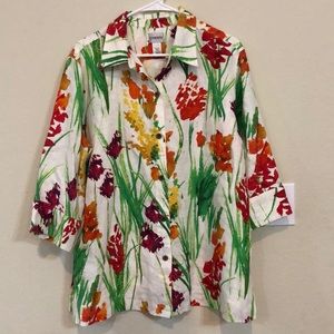 🔴Chico’s Linen Button Down